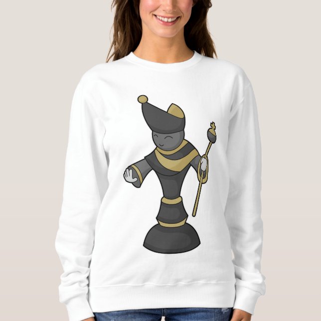 Chess piece Bishop Staff Chess Sweatshirt (Front)