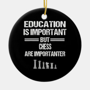 Chess Piece Education Humour Sarcastic Funny Chris Ceramic Tree Decoration