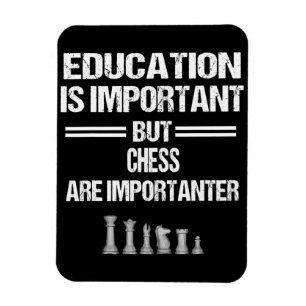Chess Piece Education Humour Sarcastic Funny Chris Magnet
