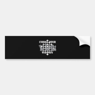 Chess Piece Game Strategy Gift A Chess Player Bumper Sticker