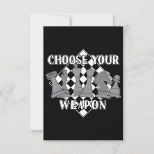 Chess Piece Game Strategy Gift A Chess Player RSVP Card