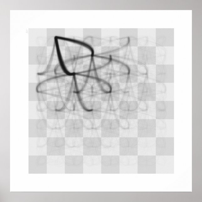 Chess Piece Journeys (Black Queen's Knight) Poster (Front)