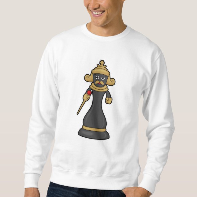 Chess piece King at Chess with Staff Sweatshirt (Front)