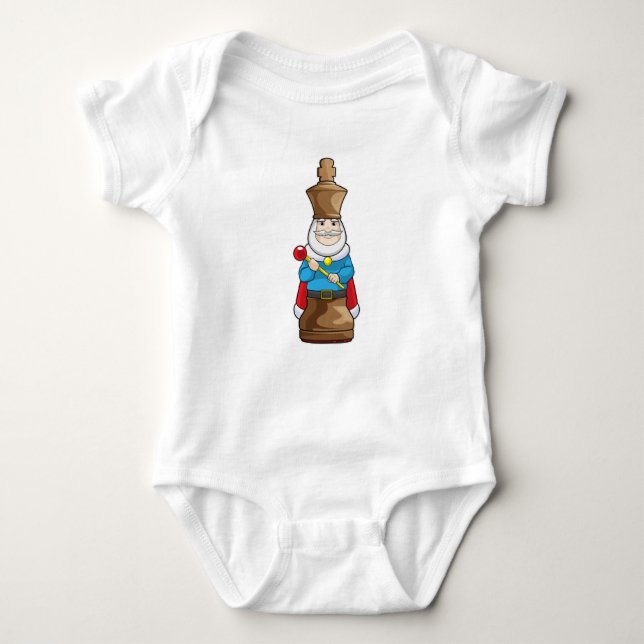 Chess piece King Chess Baby Bodysuit (Front)