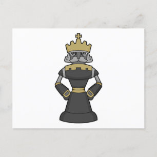 Chess piece King Crown Chess Postcard