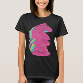 Chess Piece Knight 80s Colours 1980s T-Shirt