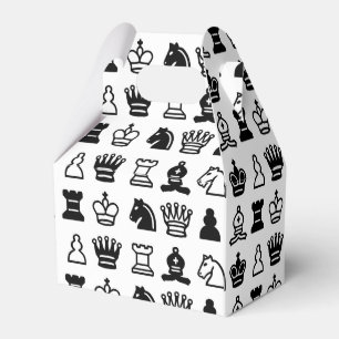 Chess Piece Pattern Favour Box