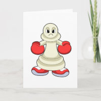 Chess piece Pawn as Boxer with Boxing gloves