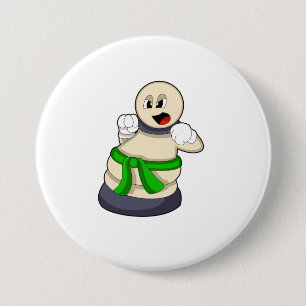 Chess piece Pawn at Chess 7.5 Cm Round Badge