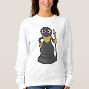 Chess piece Pawn at Chess with Spear Sweatshirt