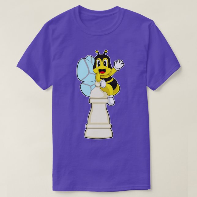 Chess piece Pawn Bee Chess T-Shirt (Design Front)