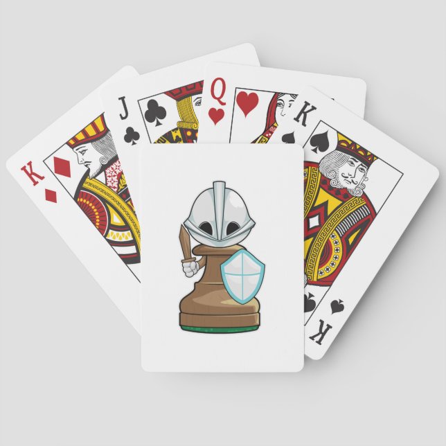 Chess piece Pawn Chess Playing Cards (Back)