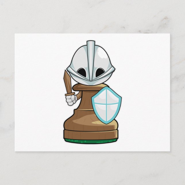 Chess piece Pawn Chess Postcard (Front)