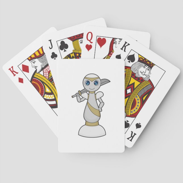 Chess piece Pawn Sword Chess Playing Cards (Back)