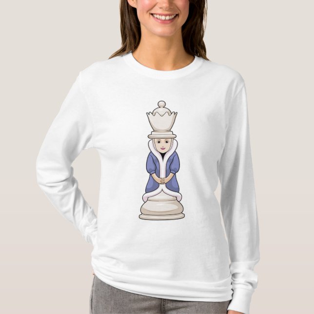 Chess piece Queen Chess T-Shirt (Front)