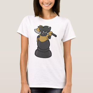 Chess piece Rook at Chess with Axe T-Shirt