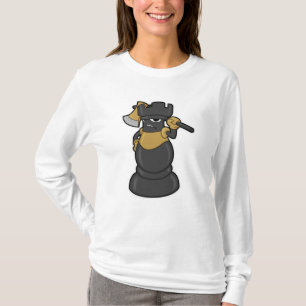 Chess piece Rook at Chess with Axe T-Shirt