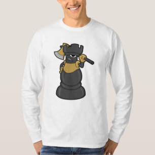 Chess piece Rook at Chess with Axe T-Shirt