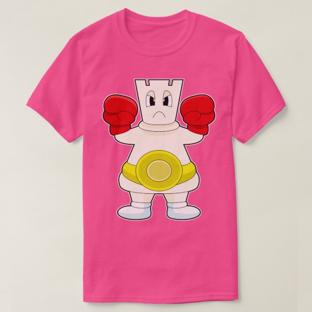 Chess piece Rook Boxer T-Shirt (Design Front)