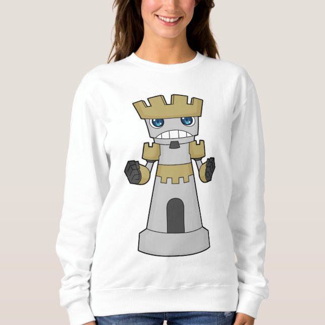 Chess piece Rook Chess Sweatshirt (Front)