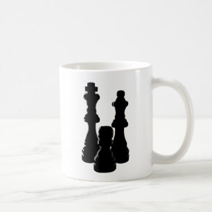 Chess Piece silhouette design Coffee Mug