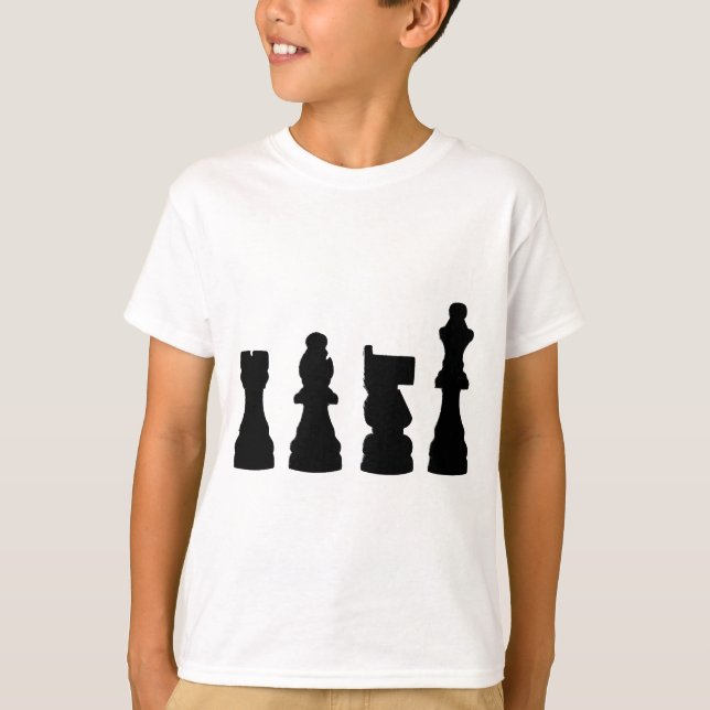 Chess piece silhouette design T-Shirt (Front)