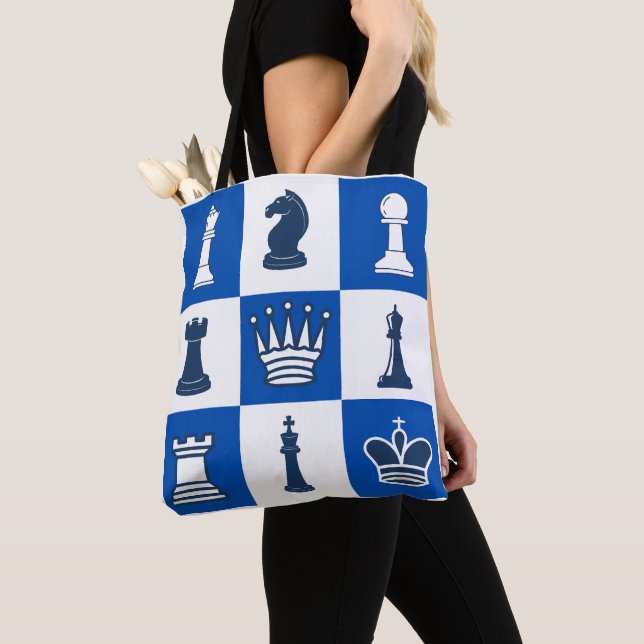 Chess Piece Tote Bag All-Over Print  Chess Lover (Close Up)