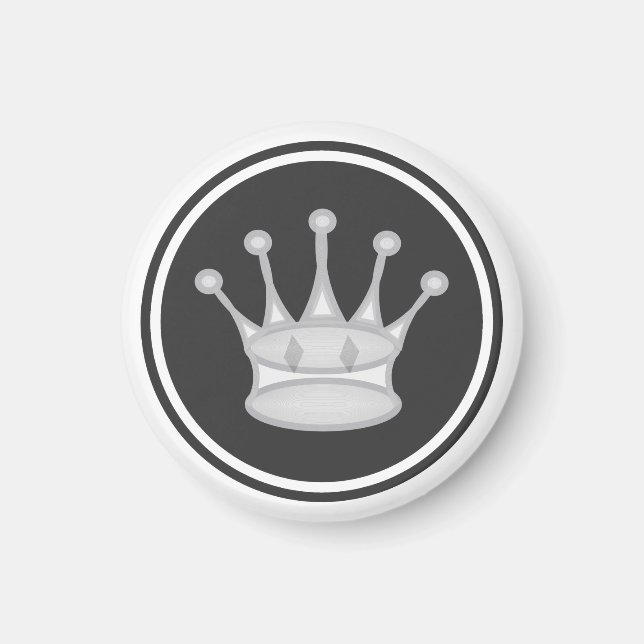 Chess Piece White Queen Magnet (Front)