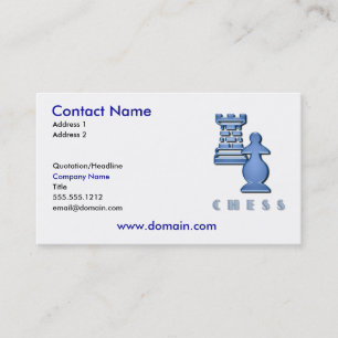 Chess Pieces Business Card