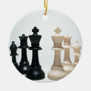 Chess Pieces Ceramic Tree Decoration
