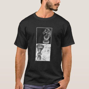Chess Pieces Knight Pawn Board Game Player Grandma T-Shirt