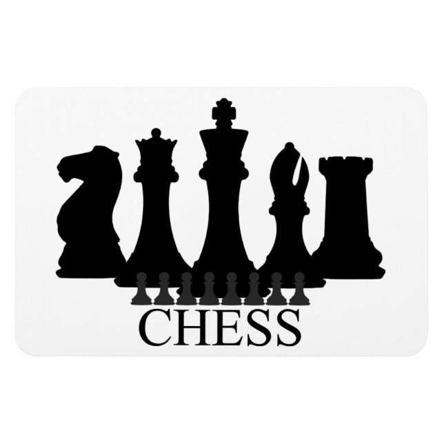Chess Pieces Magnet (Horizontal)