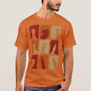 Chess Pieces Retro 2 T-Shirt