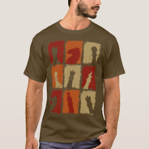 Chess Pieces Retro 2 T-Shirt