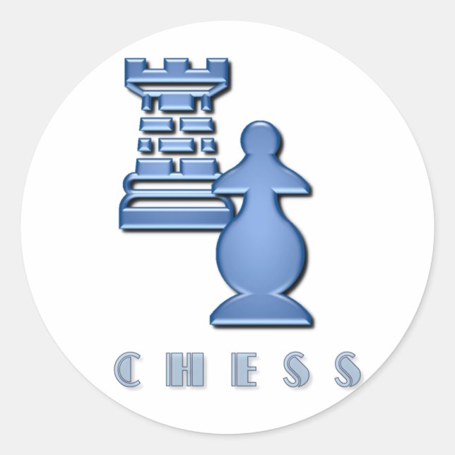 Chess Pieces Sticker (Front)