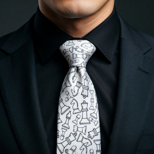 Chess Pieces Tie