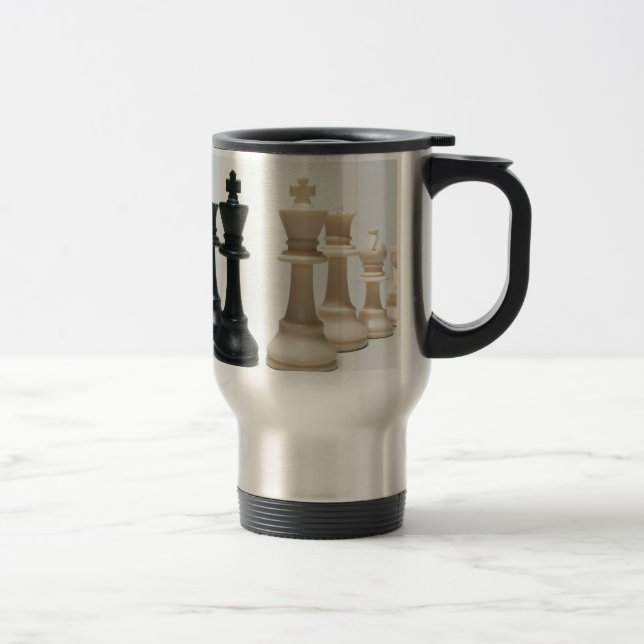 Chess Pieces Travel Mug (Right)