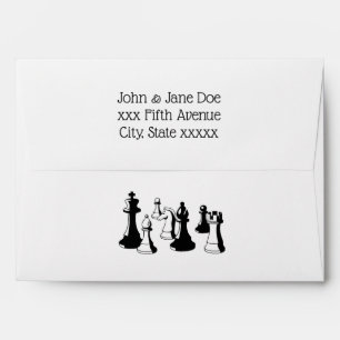 Chess Pieces Vintage Art #2 Envelopes
