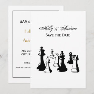 Chess Pieces Vintage Art #2 Invitation