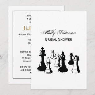 Chess Pieces Vintage Art #2 Invitation
