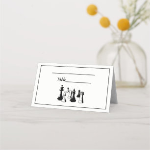 Chess Pieces Vintage Art #2 Place Card