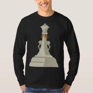 Chess Pieces White Queen Children Board Game Set T-Shirt