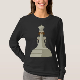 Chess Pieces White Queen Children Board Game Set T-Shirt