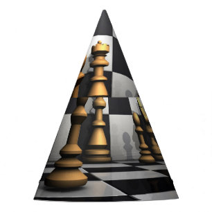 Chess Play King Party Hat