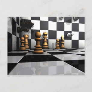 Chess Play King Postcard
