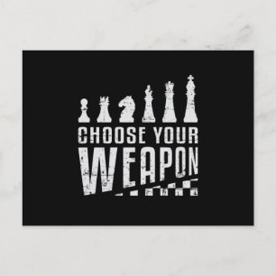 Chess Player Chess Board Checkmate Board Game Gift Postcard