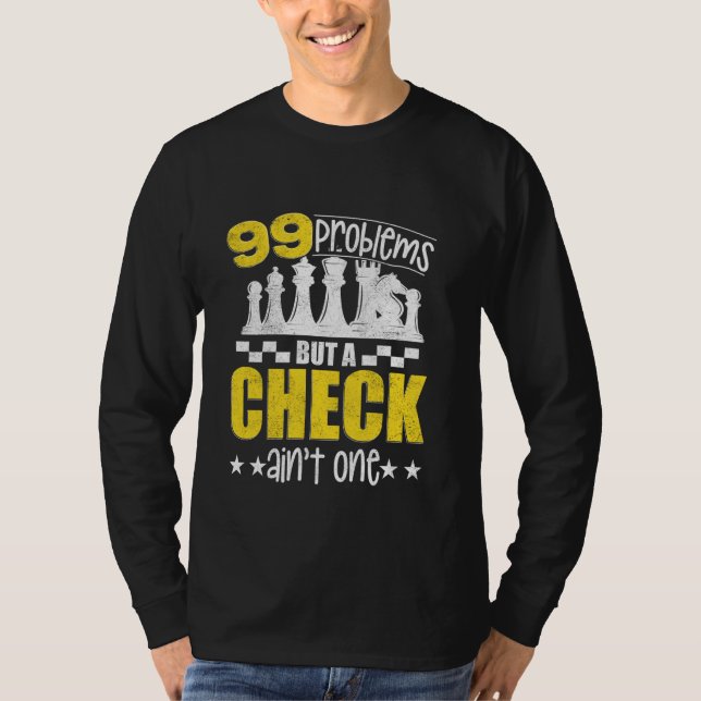 Chess Player Chess Lover Chess Board Game T-Shirt (Front)