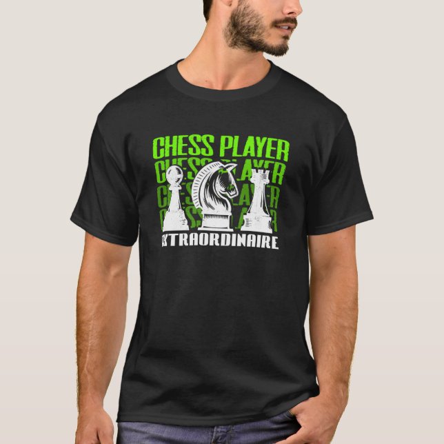 Chess Player Extraordinaire Checkmate Grandmaster T-Shirt (Front)