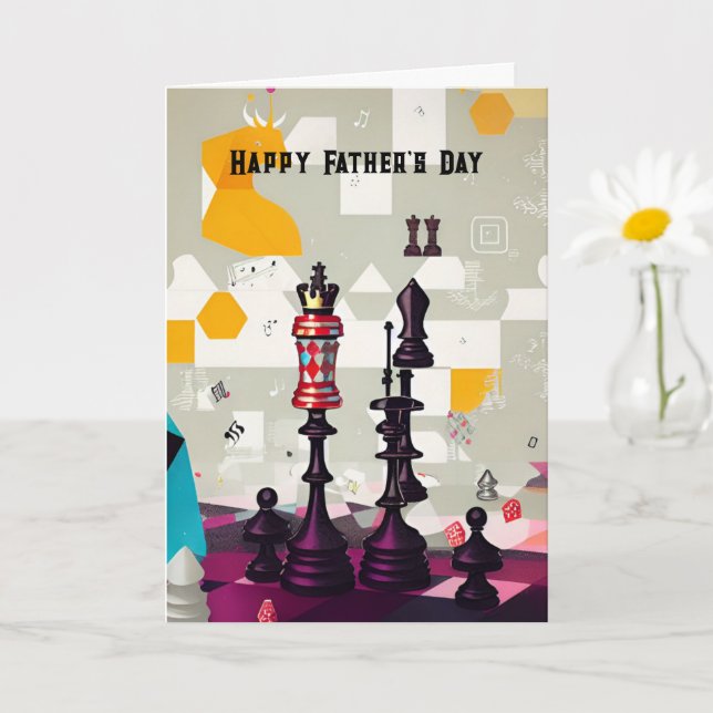 Chess Player Father Brother Friend Customisable Ca Card (Small Plant)