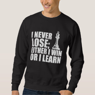 Chess Player for Chess Lover Board Game Chess Piec Sweatshirt